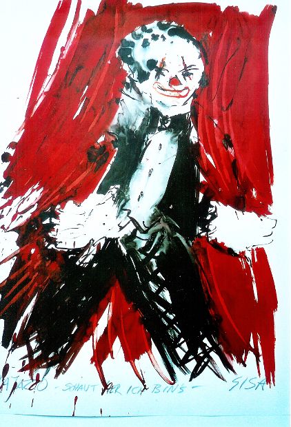 BAJAZZO, Mischtechnik auf Papier, 100 x 70 cm